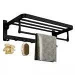 Vninkul Handtuchhalter mit Ablage Wandregal Bad Handtuchhalter Wandmontage