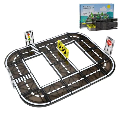 Vunanvu Erweiterungsset für Magnetkonstruktionen Straßen- und Verkehrselemente