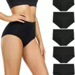 wirarpa Damen Unterhosen Baumwolle Hohe Taille Atmungsaktive Taillenslips