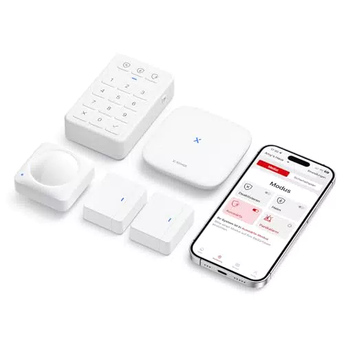 X-Sense AS05 Alarmanlage für Haus und Wohnung, WLAN Tür- und Fensteralarm, App-Steuerung