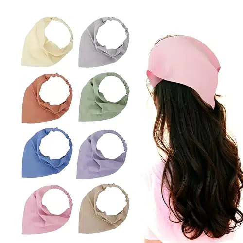 ZHYTUAL Dreieck Bandana Damen Kopftuch Boho Chiffon Turban Sommer Elastisch