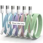 ZNBTCY iPhone Ladekabel Apple MFi Zertifiziert USB-A zu Lightning Nylon Kabel