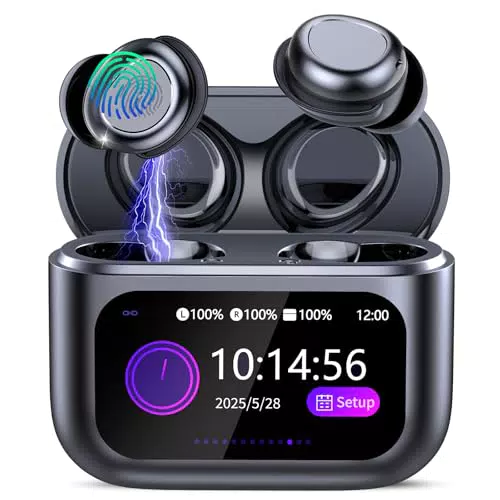 ZYHKON Bluetooth 5.4 In Ear Schlafkopfhörer mit Touch, 48h Akku, HiFi, Noise Cancelling