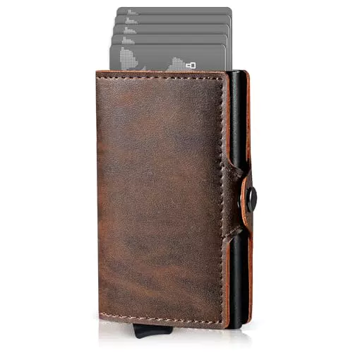 AISIR Wallet Mini Geldbeutel Herren Damen mit RFID Schutz und Münzfach Slim Portemonnaie