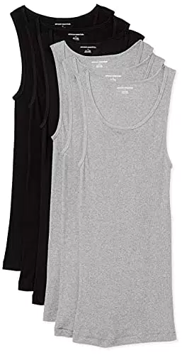 Amazon Essentials Herren Ärmellose Unterhemden, 6er-Pack