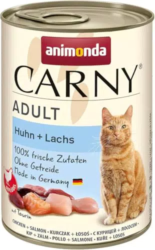 Animonda Carny Adult Katzenfutter - Nassfutter für ausgewachsene Katzen - Rind + Herz