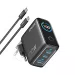Anker 100W USB C Ladegerät 3-Port GaN mit Smart Display und Touch, für MacBook/iPhone/iPad