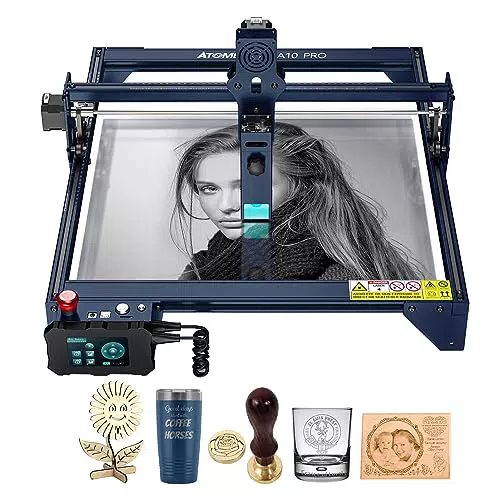 Atomstack A10 Pro Lasergravurmaschine, Laserschneider mit Touch und Offline-Funktion für Holz Metall Acryl Leder Keramik