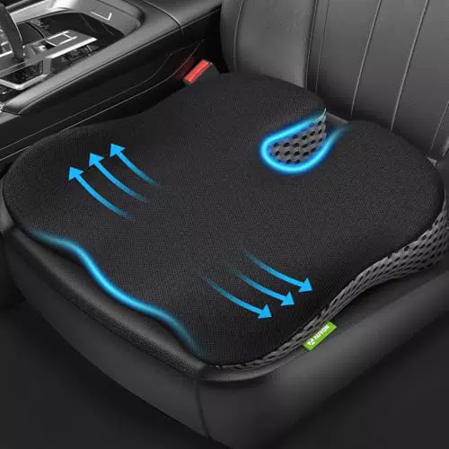 AUVON Keilkissen Auto mit U-Form, Ergonomisches Memory Foam Sitzkissen für Rücken