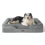 Bedsure orthopädisches Hundebett Ergonomisches Hundesofa - 71x58 cm Hundecouch mit eierförmiger Kistenschaum für kleine Hunde