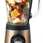 Bestron Standmixer mit 2 Geschwindigkeitsstufen und Pulsfunktion, spülmaschinengeeigneter Behälter, 1,5L