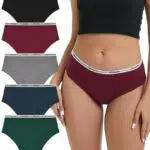 Bobelle Wear Damen Unterhosen Baumwolle Bequeme Weiche Hipster Atmungsaktiv Slip