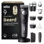 Braun Barttrimmer Series 9, mit 14 Barber-Tools, Power Boost & Lebenslang scharfe ProBlade Klinge