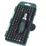 Brüder Mannesmann Bitsatz mit Ergonomischem Griff, Magnetisch, Chrom-Vanadium, M29894