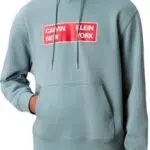 Calvin Klein Herren Hoodie Terry Box Graphic Regular Fit Pullover