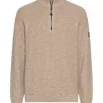 Camel Active Herren Strick Troyer mit Melierter Struktur Pullover Menswear