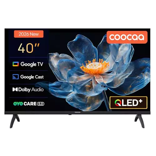 Coocaa Smart TV QLED FHD, Google TV, HDR 10, Dolby Audio, Bluetooth, Triple Tuner