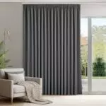 Deconovo Verdunkelungsvorhang mit Kräuselband für Schlafzimmer und Kälteschutz