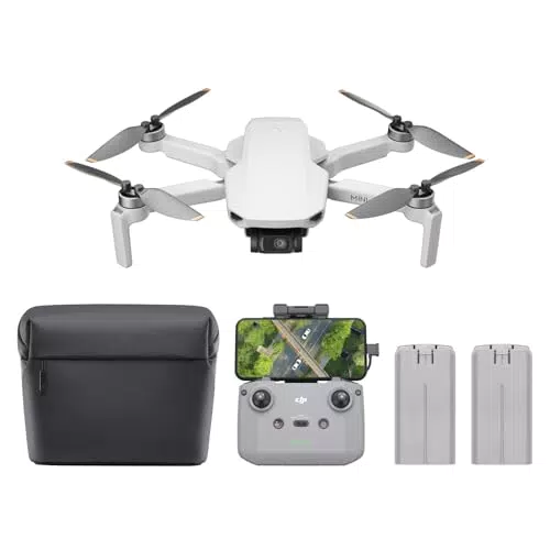DJI Mini Drone mit 4K Kamera, 3-Achsen Gimbal, 10 km Videoübertragung, 62 min Flugzeit