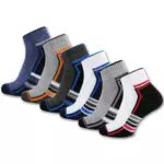 EconioSocken Sneaker Socken Herren Damen Baumwolle Gepolsterte Laufsocken Atmungsaktiv