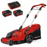 Einhell Akku-Rasenmäher GE-CM 43 Li M Kit Power X-Change Brushless Mulch-Kit 63L Fangkorb Schnitthöhe 25-75 mm