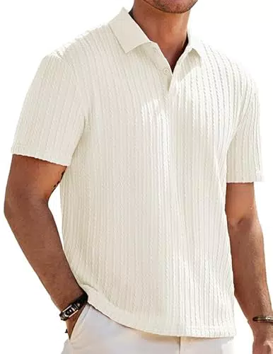 Elegancity Herren Poloshirt Kurzarm Strick Sommer Regular Fit Freizeit Polohemd