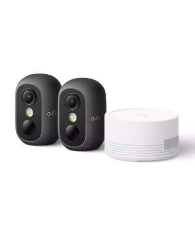 Eufy eufyCam C35 Kabellose Überwachungskamera Außen & Innen Mit Farbnachtsicht