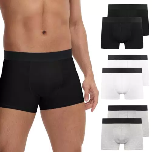 FALARY Boxershorts Herren Retroshorts Baumwolle Sportunterhosen