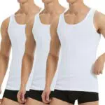 Falechay Unterhemd Herren Tank Top Baumwolle Feinripp Ärmellos Muskelshirt