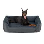 Feandrea Hundebett PGW014GD01 mit waschbarem Bezug und rutschfester Unterseite