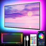 GIPOYENT LED TV Hintergrundbeleuchtung 5M mit Musik Sync und Bluetooth für Heimkino