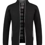 GLESTORE Herren Strickjacke Cardigan Trachtenjacke Fleecejacke Winter