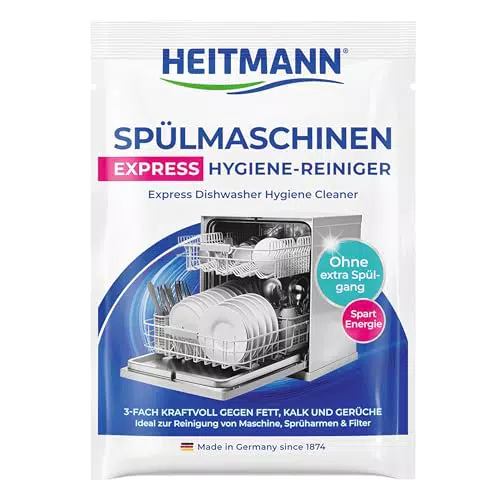 HEITMANN Express Spülmaschinenreiniger Dreifach-Aktiv Gegen Fett Kalk Gerüche