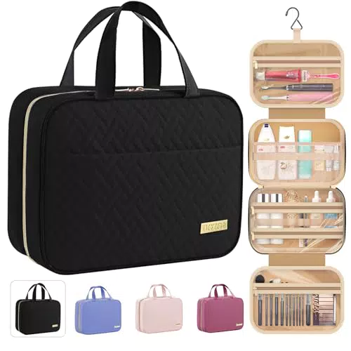 HOTOR Kulturtasche Damen Wasserdicht Kosmetiktasche Mit Haken Für Reisen