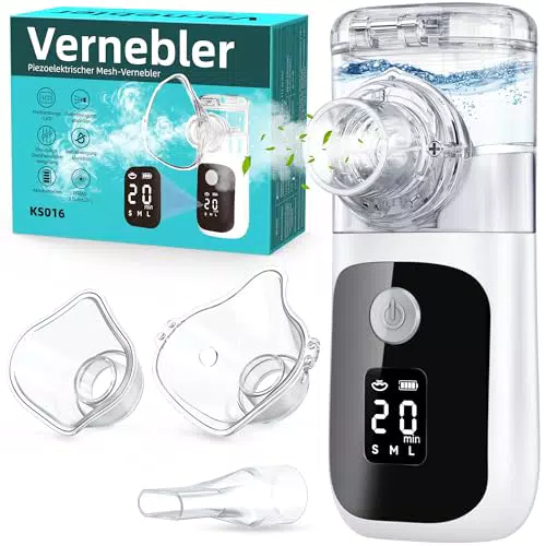 Inhaliergerät Mit Timer Leise Für Erwachsene Und Kinder, Verstellbarer Sprühnebel USB