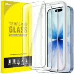 JETech Schutzfolie für iPhone 17, Gehärtetes Glas Displayschutz Einfach Installieren