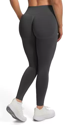 JOYSPELS Sport Leggings Damen Scrunch Butt, Sporthose Damen Lang Blickdicht Po Push Up Seamless Leggins Tights Schwarz X