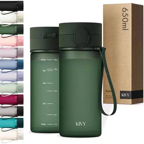 KIVY Trinkflasche Tritan Auslaufsicher BPA Frei Spülmaschinenfest Für Kinder & Erwachsene