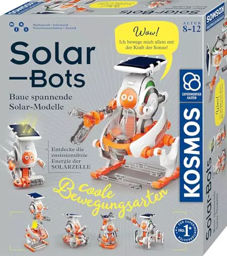 Kosmos Solar Bots 621247 Bausatz Mit Solarenergie, Roboter Selber Bauen Ab 8 Jahren