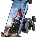 Lamicall Handyhalterung Motorrad & Fahrrad Universal 360° Lenker für iPhone, Samsung