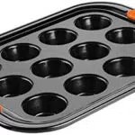 Le Creuset Antihaft Muffinform aus Karbonstahl, Sauerteigbeständig, Modell 46058