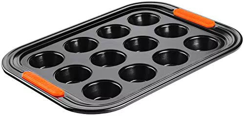 Le Creuset Antihaft Muffinform aus Karbonstahl, Sauerteigbeständig, Modell 46058