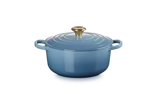 Le Creuset Signature Gusseisen-Bräter mit Deckel rund, für alle Herdarten