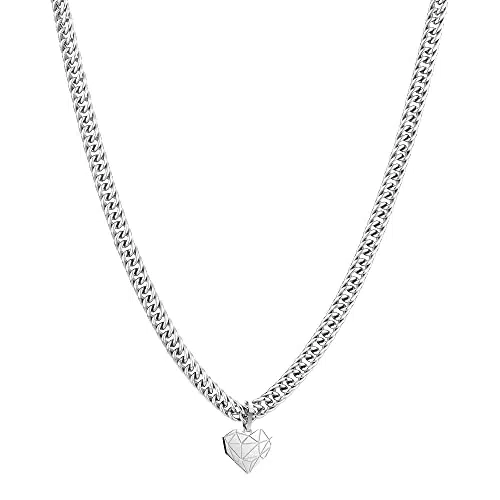 LIEBESKIND BERLIN Damen Collier aus Edelstahl – Elegante Halskette für Frauen