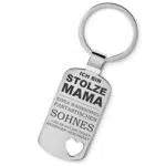 Lieblingsmensch Schlüsselanhänger Familie Wahnsinnig Fantastisch Mama Sohn