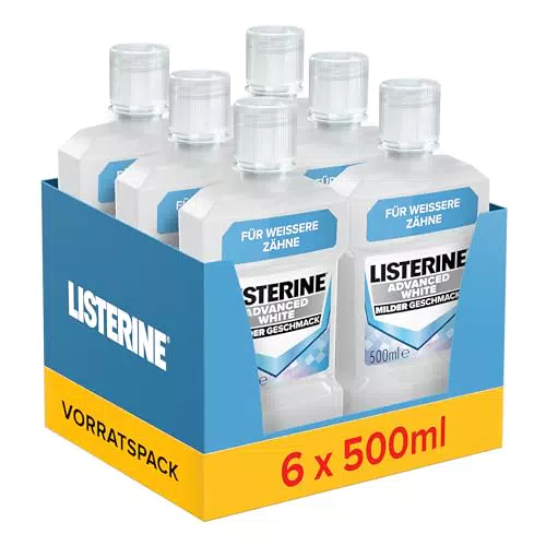 Listerine Advanced White Mundspülung Milder Geschmack Für Zahnaufhellung