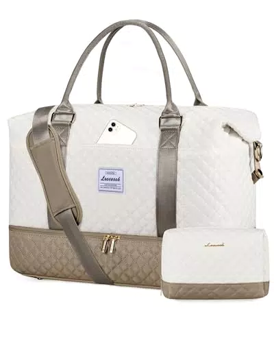 LOVEVOOK Reisetasche Damen Groß Handgepäck Sporttasche Weekender Saunatasche Set
