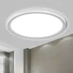 LQWELL® LED Deckenleuchte IP44 Wasserfest Rund 18W 4000K Modern für Wohnzimmer Badezimmer Küche