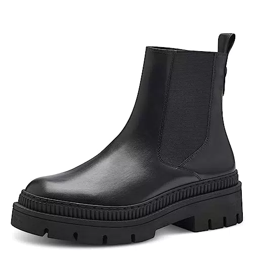 Marco Tozzi Damen Chelsea Stiefel Bequeme Damenstiefel Eleganter Look