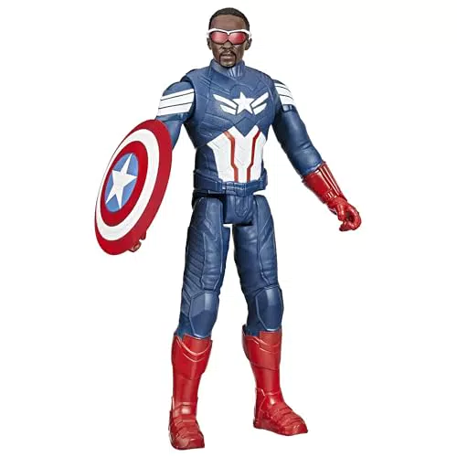 Marvel Captain America Brave New World Titan Hero Serie Actionfigur